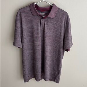 Untuckit size xlarge Heathered Maroon Polo Shirt